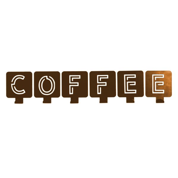 Appendiabiti "Coffee" da parete in acciaio verniciato