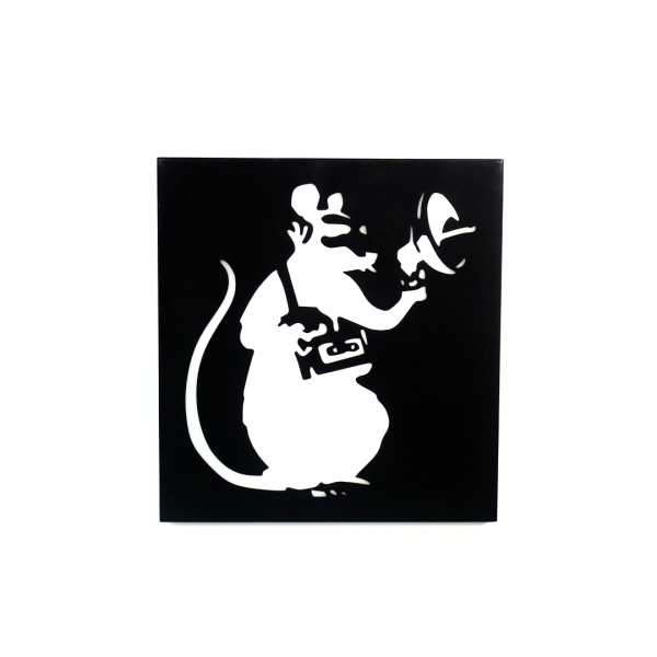 Insegna Luminosa "Bansky - Love Rat"